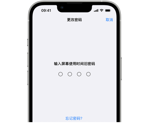 咸安iPhone屏幕维修分享iPhone屏幕使用时间密码忘记了怎么办 