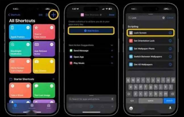 咸安苹果14锁屏维修店分享iPhone14升级iOS16.4后如何创建锁屏快捷方式 