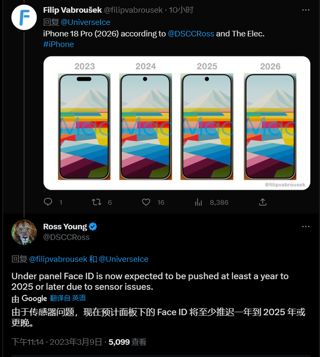 咸安苹果手机维修分享:屏下Face ID有什么优势？iPhone何时会有屏下Face ID？ 